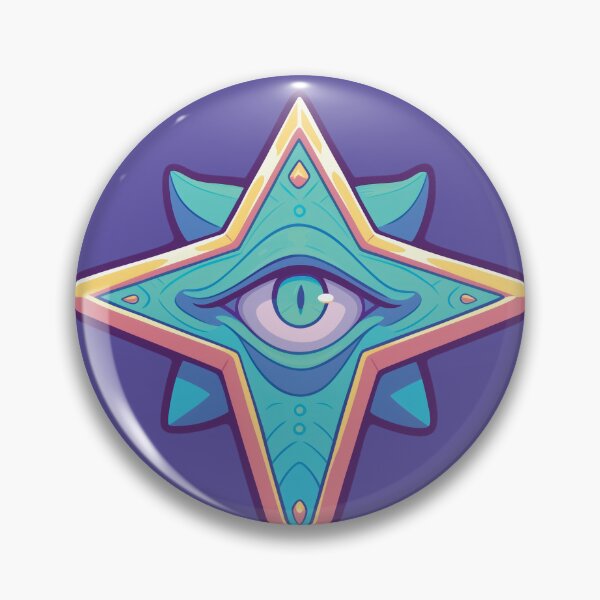 Item preview, Cosmic Star Eye - Futuristic Geometric Symbol designed and sold by Myndari.