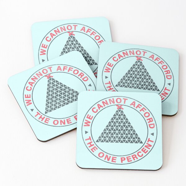 Item preview, we cannot afford the one percent - black & red designed and sold by BrownWoodRobot.