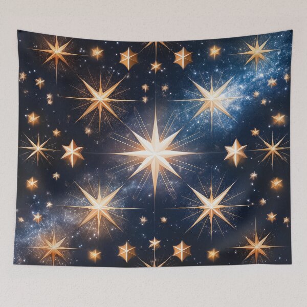 Aperçu de l'œuvre Un motif céleste d'étoiles scintillantes. créée et vendue par HEMRO.