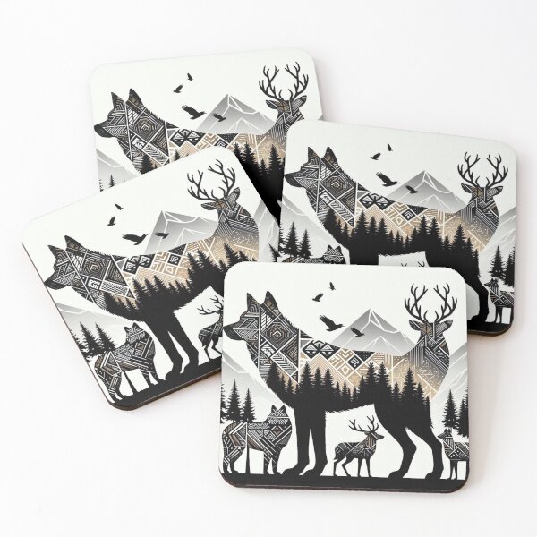 Item preview, bold geometric wildlife design designed and sold by Dominika Farkašová.