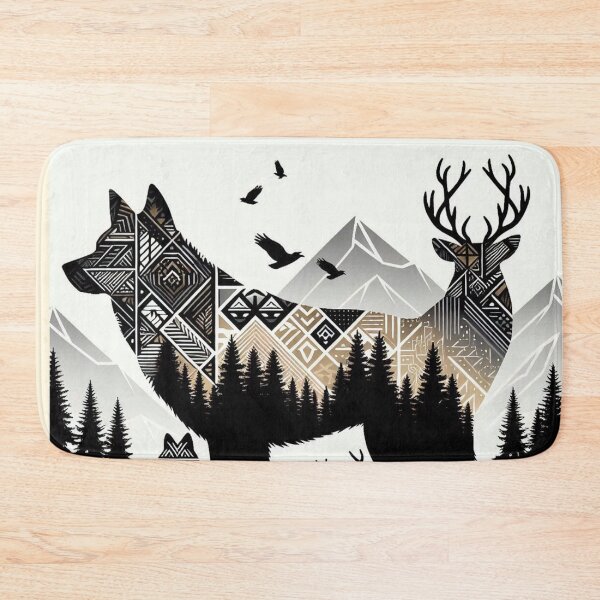 Item preview, bold geometric wildlife design designed and sold by Dominika Farkašová.