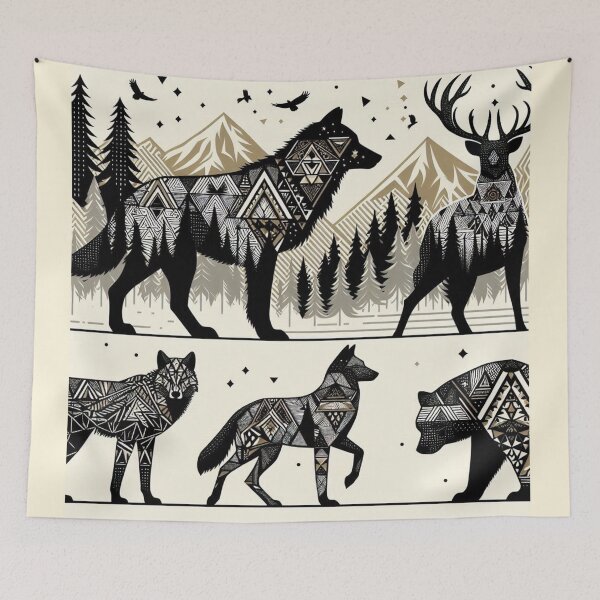 Item preview, minimalistic forest background designed and sold by Dominika Farkašová.