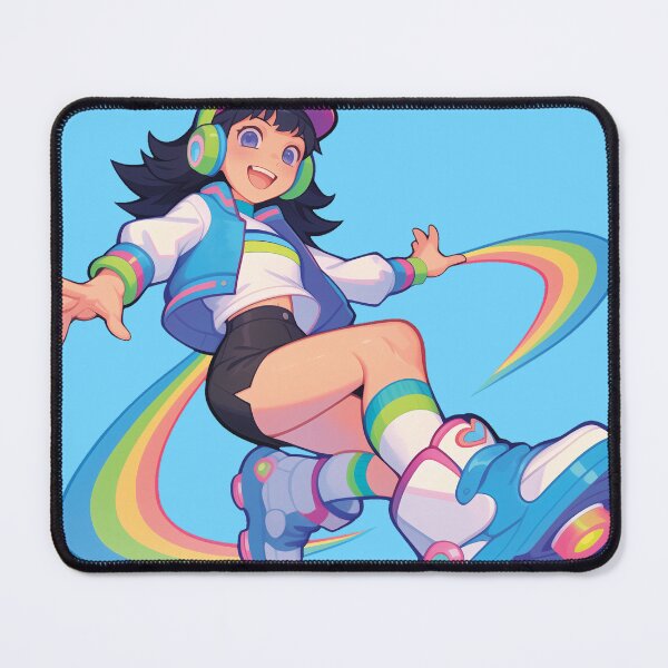 Item preview, Neon Roller Girl - Vibrant Retro Futuristic Style designed and sold by Myndari.