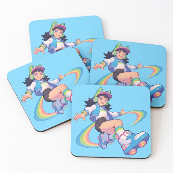 Item preview, Neon Roller Girl - Vibrant Retro Futuristic Style designed and sold by Myndari.