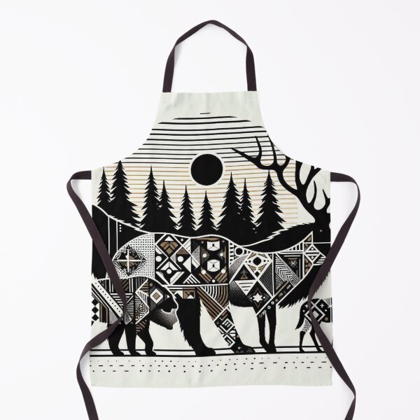 Item preview, geometric animal figures in nature designed and sold by Dominika Farkašová.