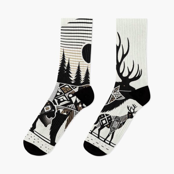 Item preview, geometric animal figures in nature designed and sold by Dominika Farkašová.