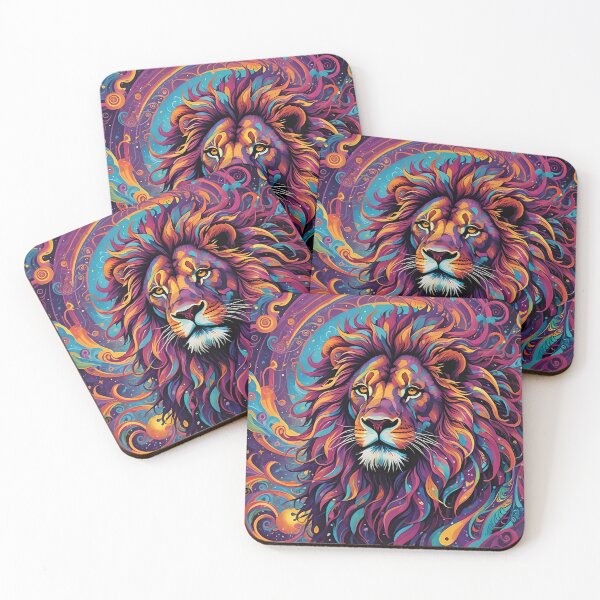 Item preview, Psychedelic Lion Portrait designed and sold by KirstenStar.