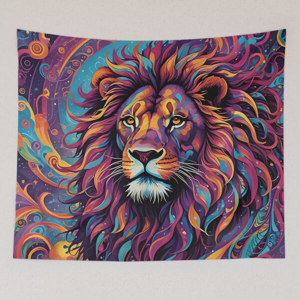 Item preview, Psychedelic Lion Portrait designed and sold by KirstenStar.