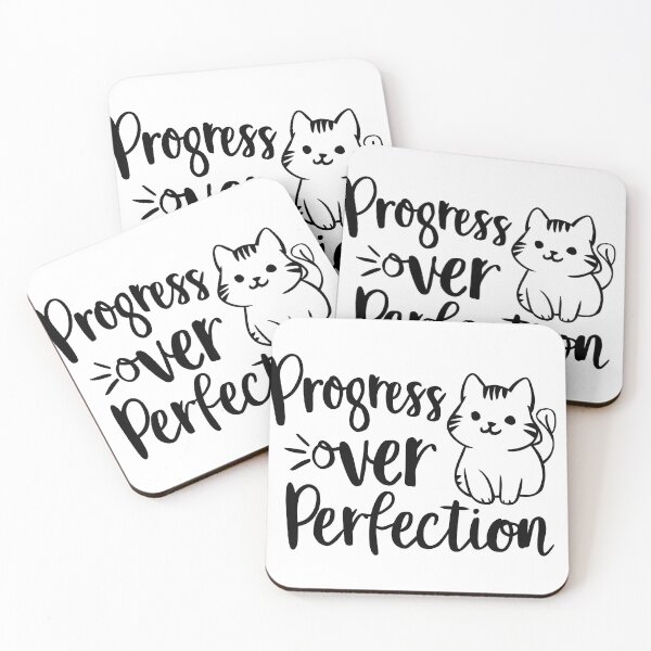 Item preview, Progress kitten : Progress Over Perfection designed and sold by KennerTH.