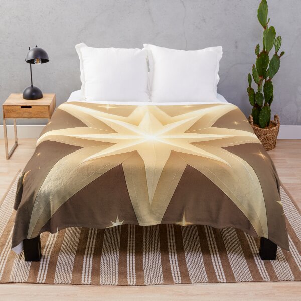 Item preview, A pattern design of stars that seem to emit a warm glow, using soft golden and white hues. designed and sold by HEMRO.