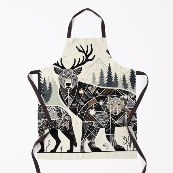 Item preview, geometric animal figures in nature designed and sold by Dominika Farkašová.