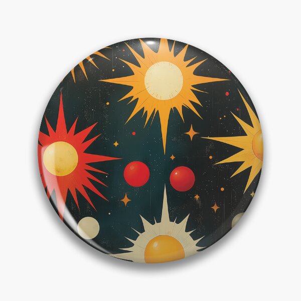 Item preview, A vibrant and celestial pattern design on a dark background.  designed and sold by HEMRO.