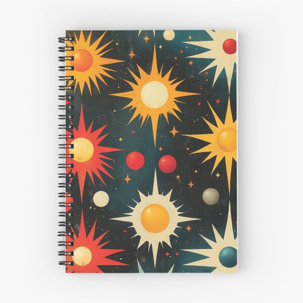 Item preview, A vibrant and celestial pattern design on a dark background.  designed and sold by HEMRO.