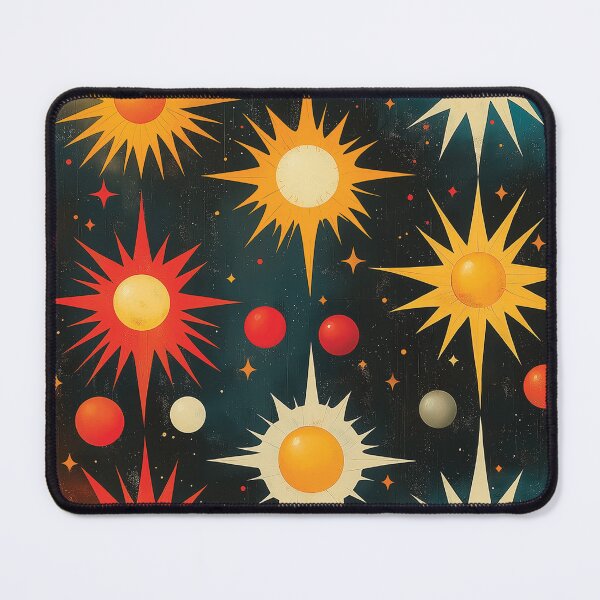 Item preview, A vibrant and celestial pattern design on a dark background. designed and sold by HEMRO.