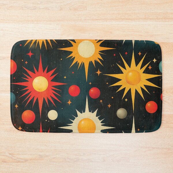 Item preview, A vibrant and celestial pattern design on a dark background.  designed and sold by HEMRO.