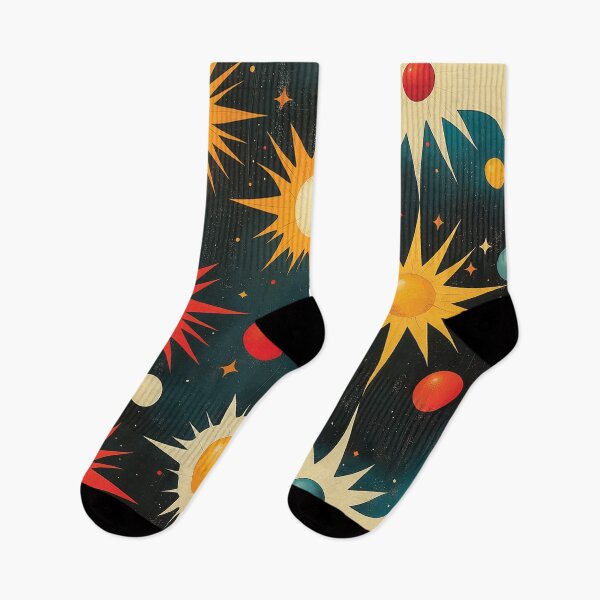 Item preview, A vibrant and celestial pattern design on a dark background.  designed and sold by HEMRO.