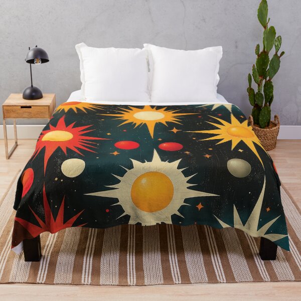 Item preview, A vibrant and celestial pattern design on a dark background.  designed and sold by HEMRO.