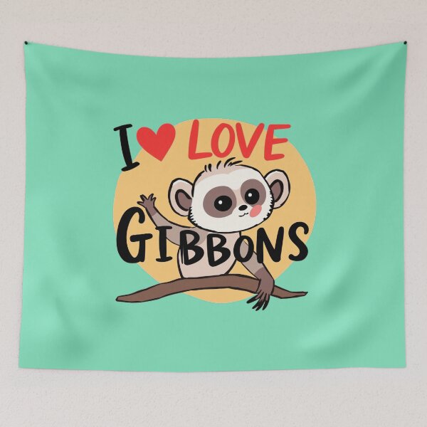 Item preview, I love gibbons designed and sold by GasconyPassion.