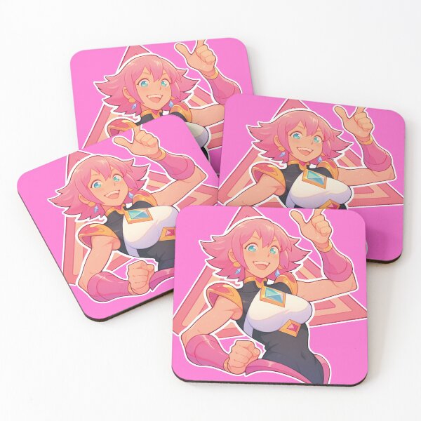 Item preview, Pink Heroine - Energetic Anime Character designed and sold by Myndari.