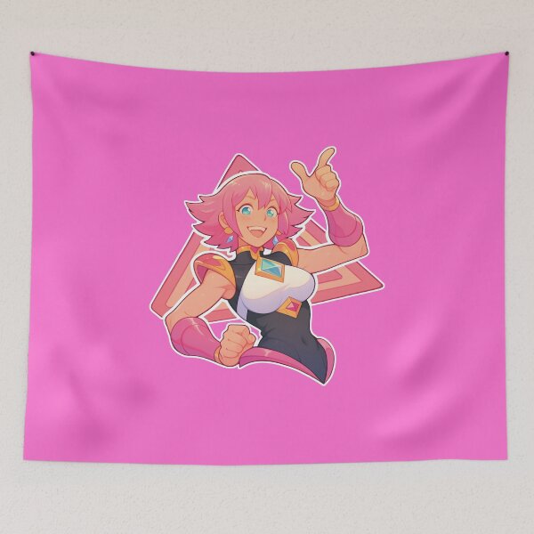 Item preview, Pink Heroine - Energetic Anime Character designed and sold by Myndari.