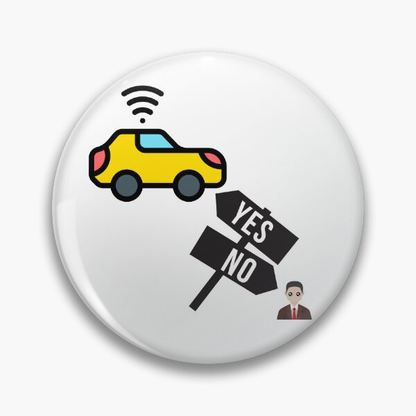 Artikelvorschau, Ja oder nein? entworfen und verkauft von ZapStickers.