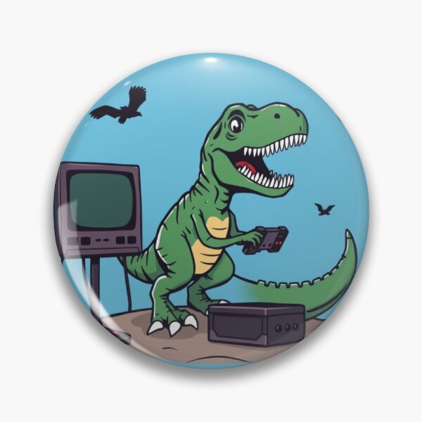 Item preview, A dinosaur playing video games designed and sold by hakobyans.
