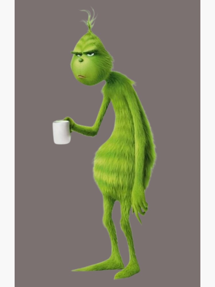 Disgruntled Angry Grinch Christmas New Year Poster