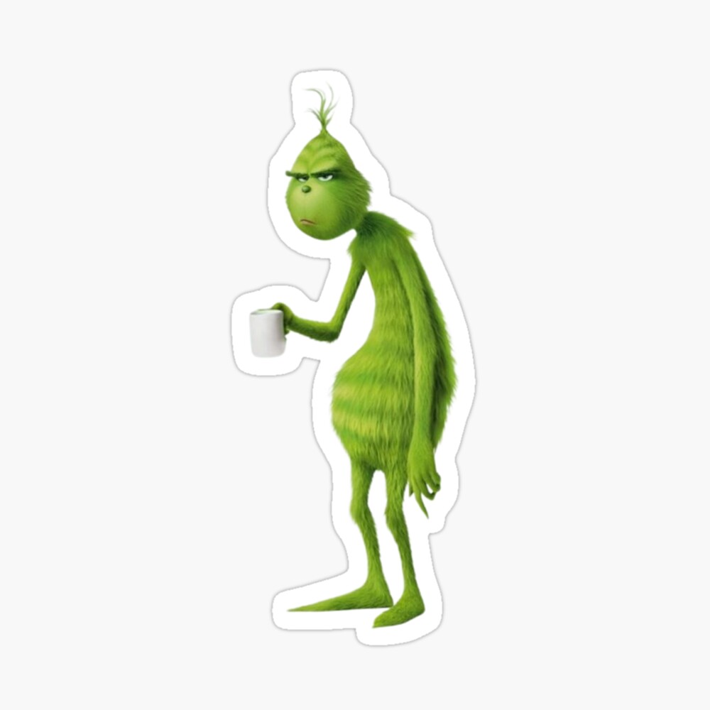 Disgruntled Angry Grinch Christmas New Year Poster