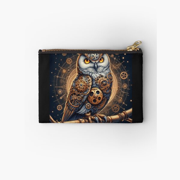 Item preview, Steampunk owl with glowing brass gears designed and sold by Dominika Farkašová.