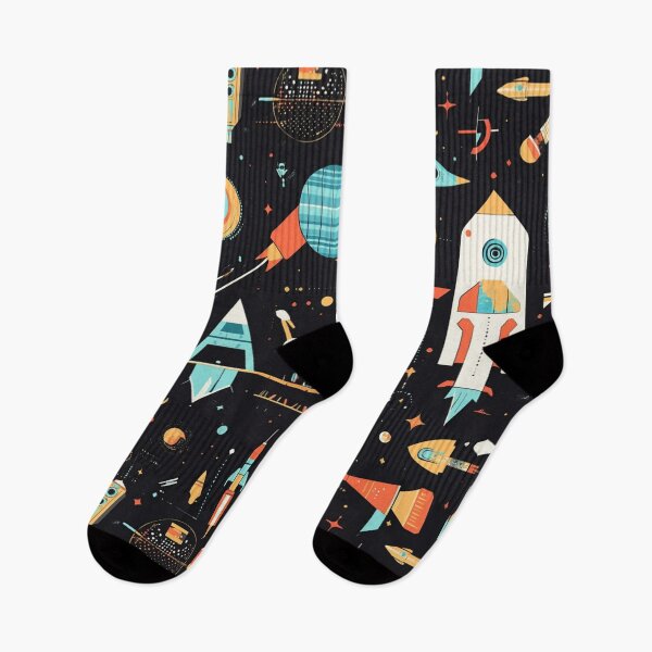 Item preview, Space and technology motifs designed and sold by mind-coloring.