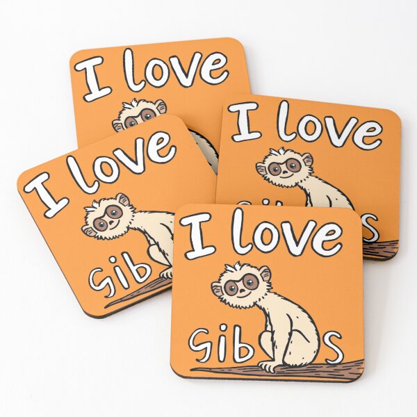 Item preview, I love gibbons designed and sold by GasconyPassion.