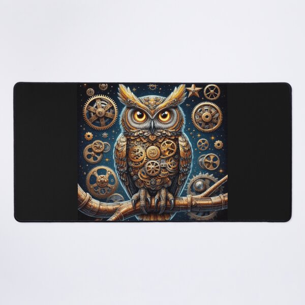 Item preview, intricately detailed mechanical owl designed and sold by Dominika Farkašová.