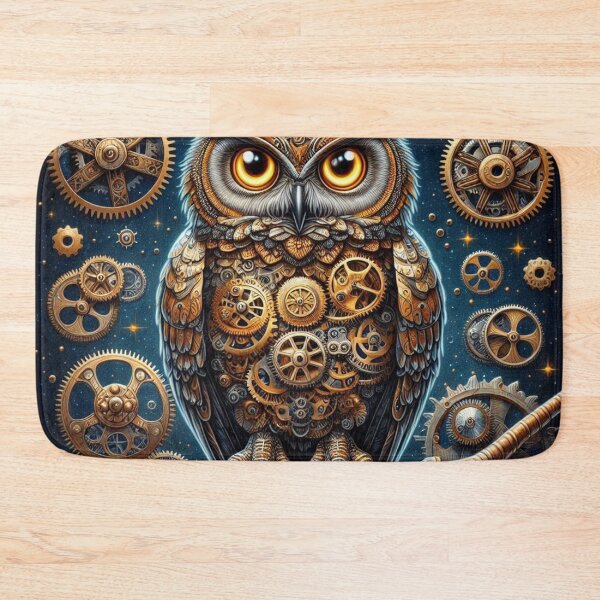Item preview, intricately detailed mechanical owl designed and sold by Dominika Farkašová.