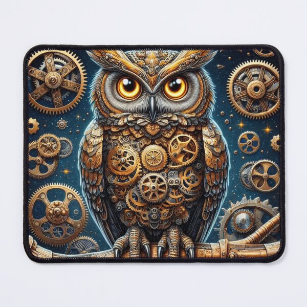 Item preview, intricately detailed mechanical owl designed and sold by Dominika Farkašová.