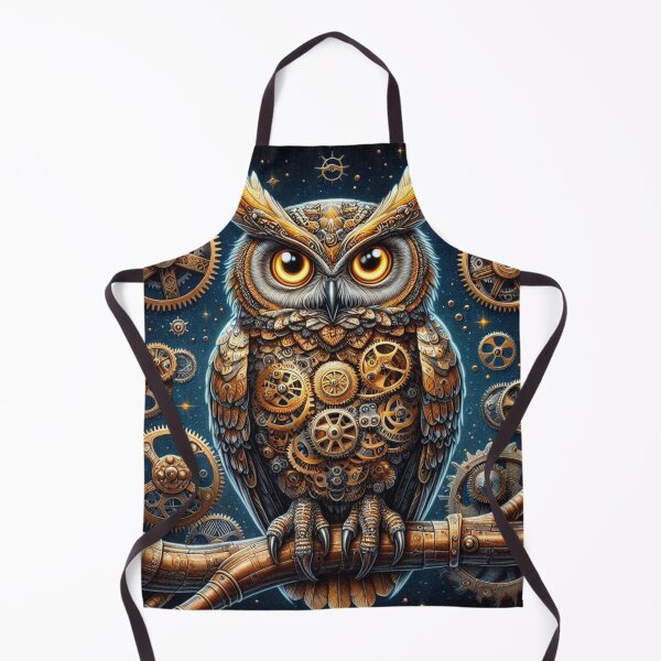 Item preview, intricately detailed mechanical owl designed and sold by Dominika Farkašová.