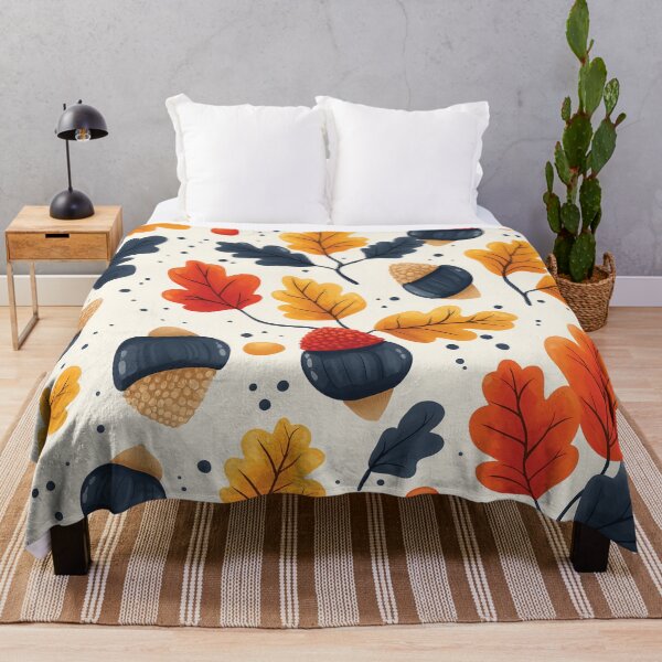Item preview, A simple, clean pattern design featuring acorns and leaves. designed and sold by HEMRO.