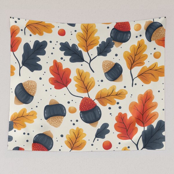 Item preview, A simple, clean pattern design featuring acorns and leaves. designed and sold by HEMRO.