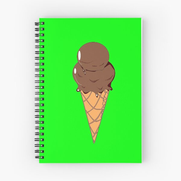 Item preview, A Chocolate Ice Cream Cone with Green Background, Spring Picnics! designed and sold by judy snyder.