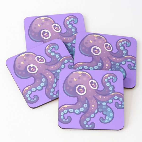 Item preview, Cute Cosmic Octopus - Playful Space Creature designed and sold by Myndari.