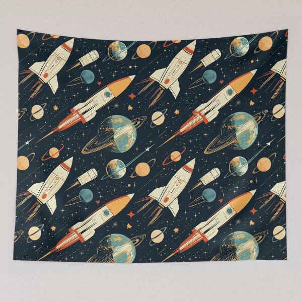 Item preview,  Space and technology motifs designed and sold by mind-coloring.