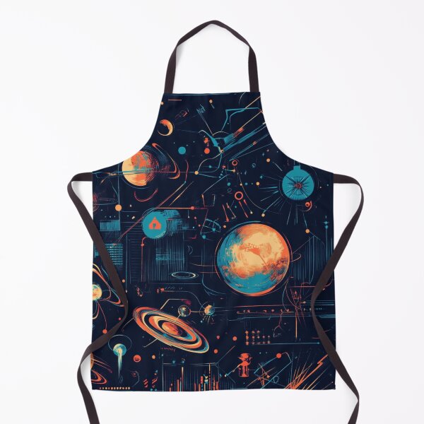 Item preview, Space and technology motifs designed and sold by mind-coloring.