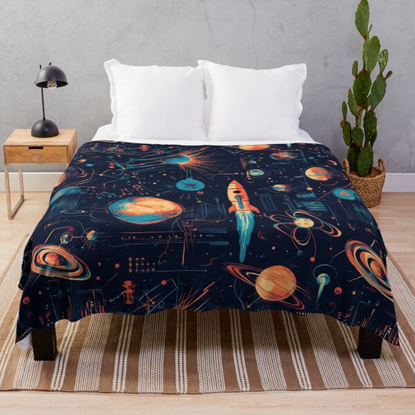 Item preview, Space and technology motifs designed and sold by mind-coloring.