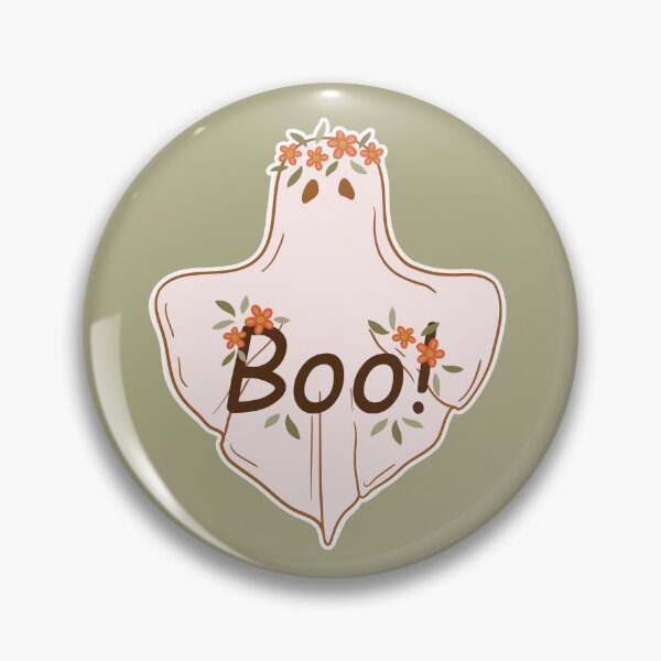 Item preview, Floral Ghost Illustration with Boo! Text designed and sold by Efthymia.