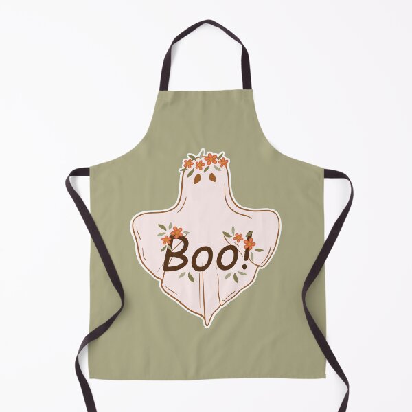 Item preview, Floral Ghost Illustration with Boo! Text designed and sold by Efthymia.