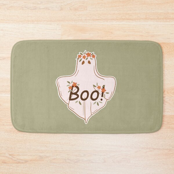 Item preview, Floral Ghost Illustration with Boo! Text designed and sold by Efthymia.