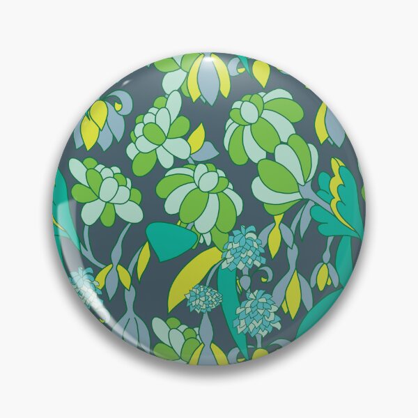 Item preview, Rounded flowers green version designed and sold by GENEST-V.