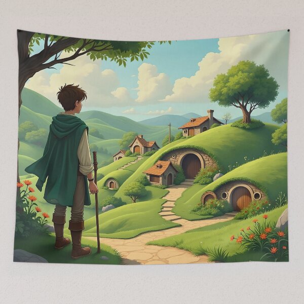 Artikelvorschau, Frodo verlässt das Auenland entworfen und verkauft von Andunie & Beyond.