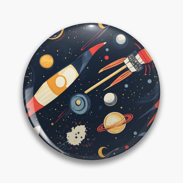 Item preview, Space and technology motifs designed and sold by mind-coloring.