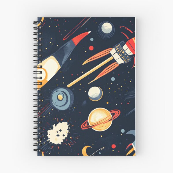 Item preview, Space and technology motifs designed and sold by mind-coloring.