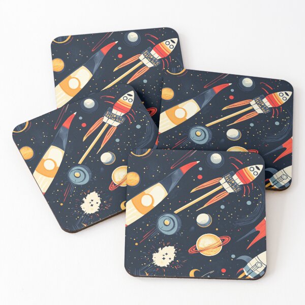 Item preview, Space and technology motifs designed and sold by mind-coloring.